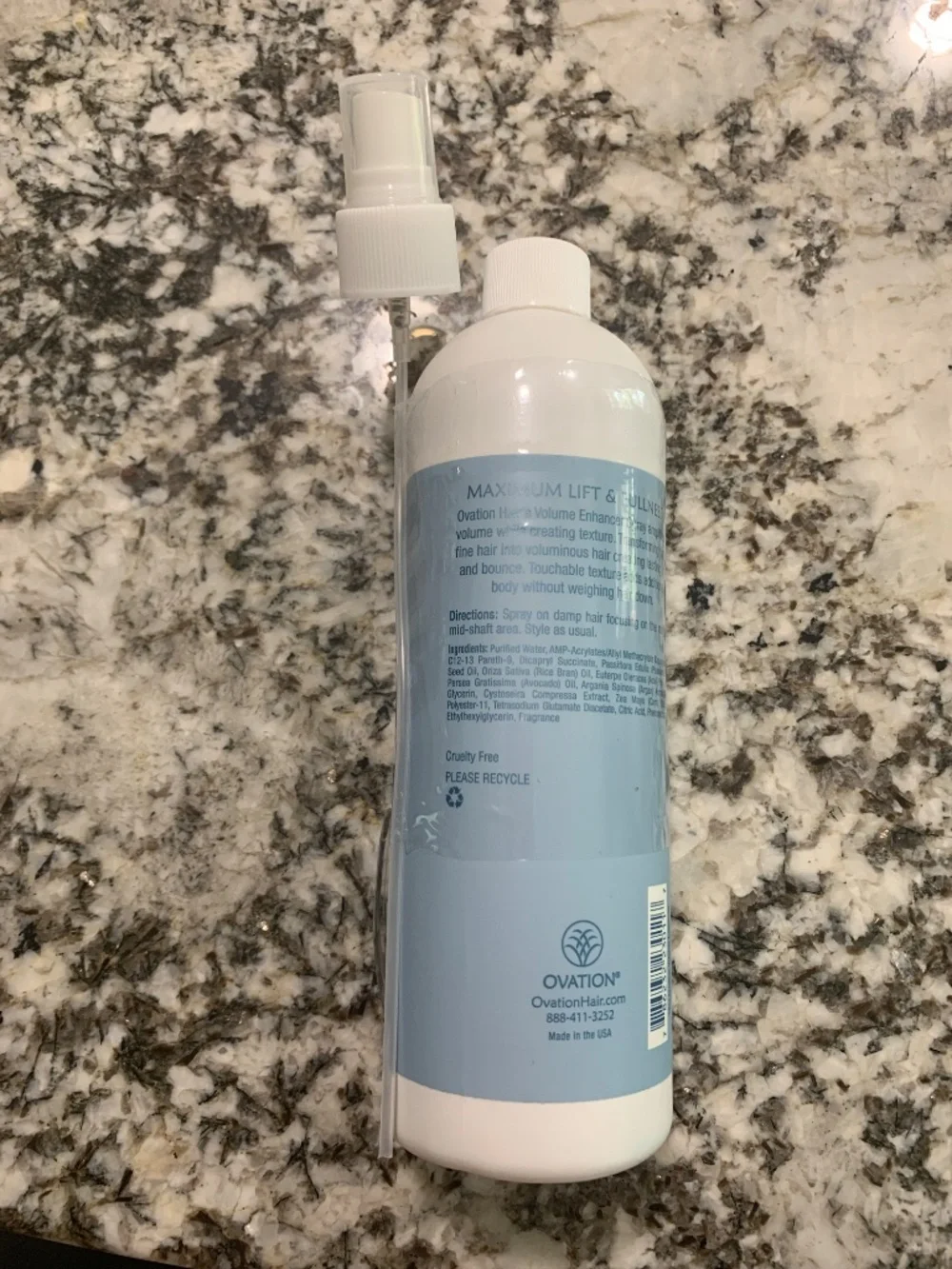 NEW Ovation Volume Enhancer Styling Spray 16 oz